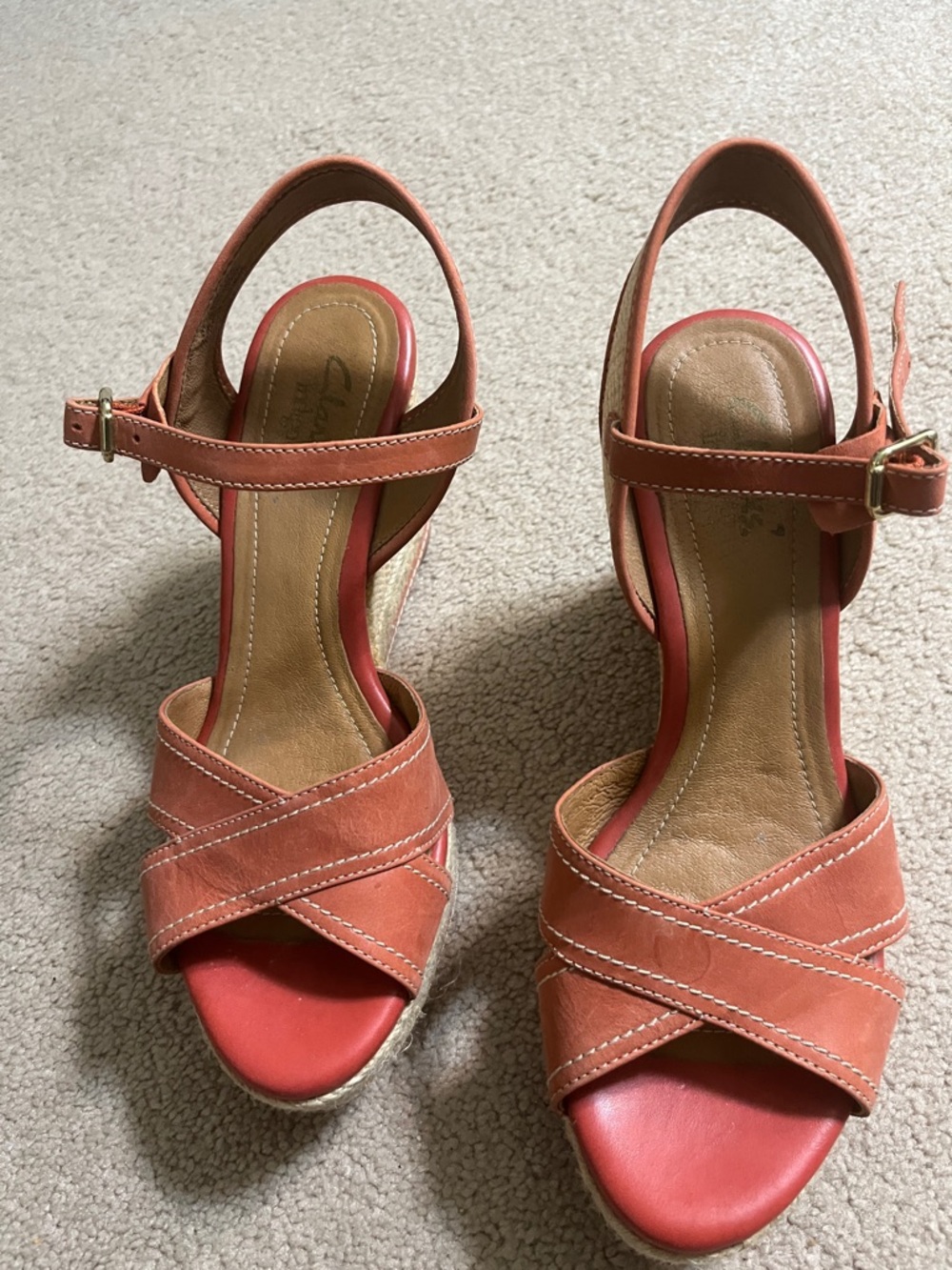 Women's Clarks  Coral Slingback Wedge Sandals